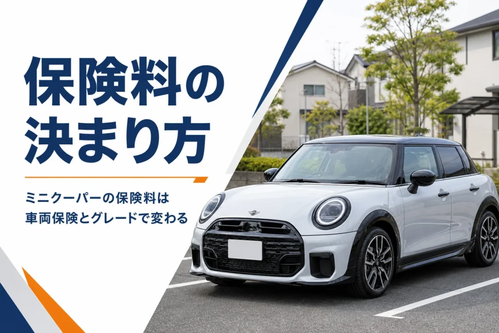 駐車場に止まるミニクーパー5ドアのイメージ