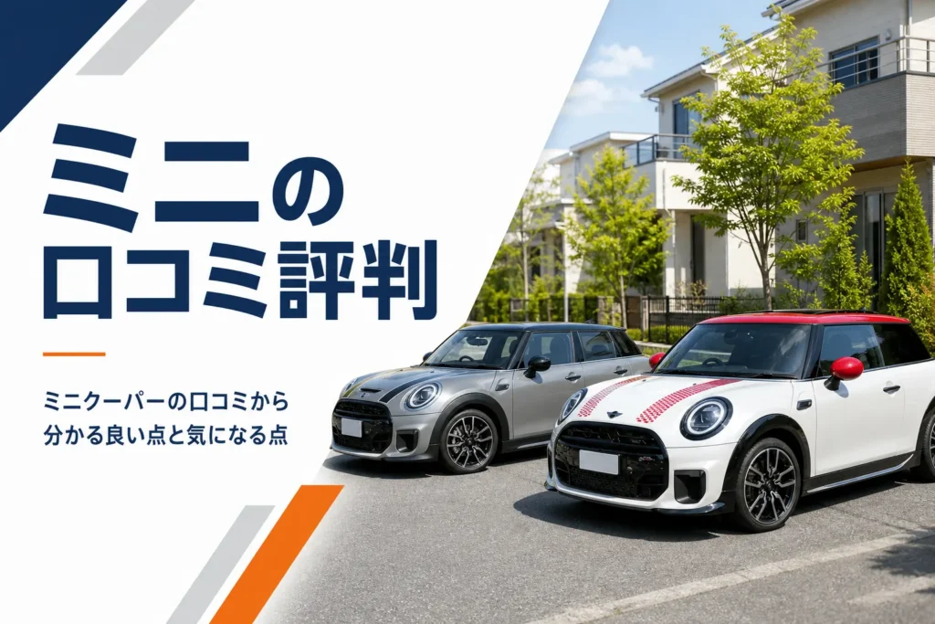 住宅街に並んで停まる丸目ライトの小型ハッチバック2台